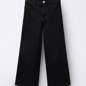 Zara Black Flare Wide-Leg Jeans